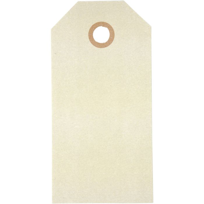 Manila-Anhänger, Größe 5x10 cm, 250 g, Creme, 1000 Stk/ 1 Pck