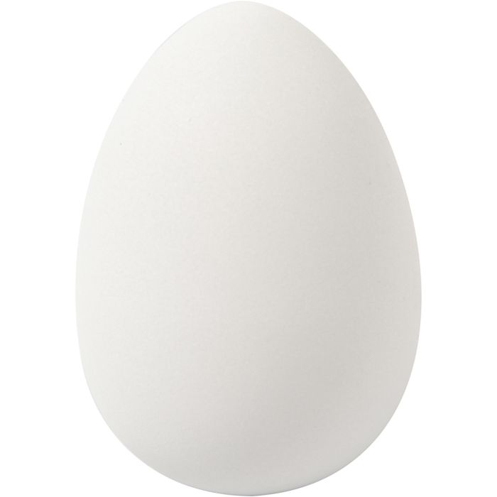 Eier, H 8 cm, D 5,5 cm, Weiß, 8 Stk/ 1 Pck