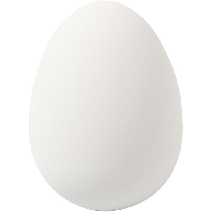 Eier, H 4 cm, D 2,5 cm, Weiß, 18 Stk/ 1 Pck