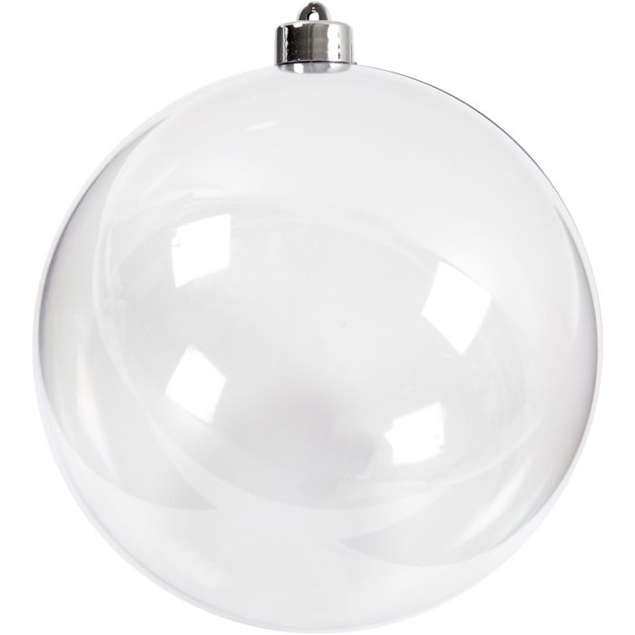 Deko-Kugeln, D 15,6 cm, Transparent, 1 Stk
