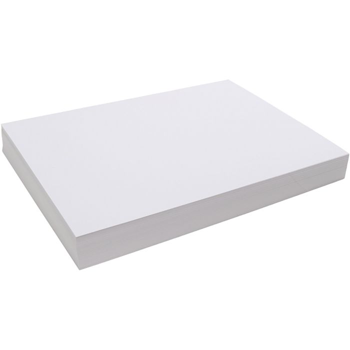 Bastelkarton, A3, Blatt 297x420 mm, 180 g, Weiß, 20 Bl./ 1 Pck