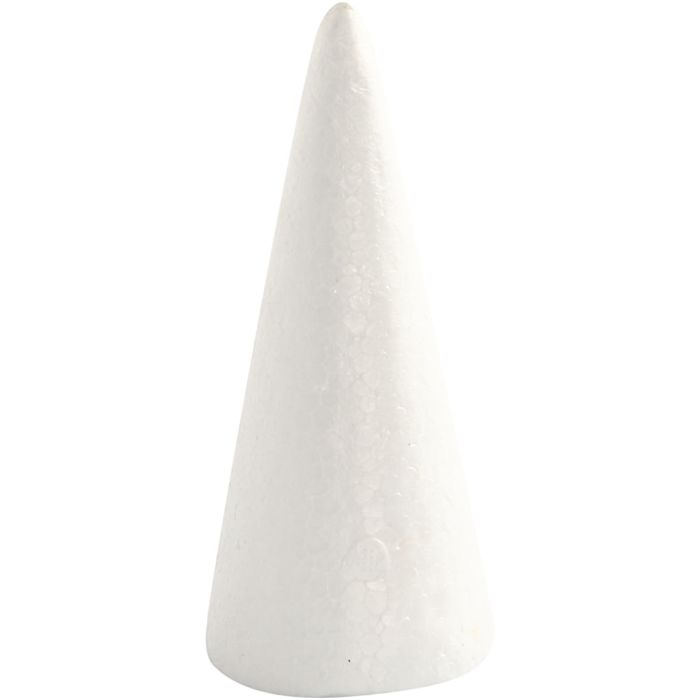Kegel, H 14,5 cm, D 6 cm, Weiß, 5 Stk/ 1 Pck