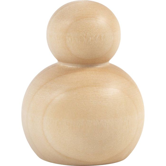 Holzfigurenkörper, Rund, H 5 cm, 5 Stk/ 1 Pck