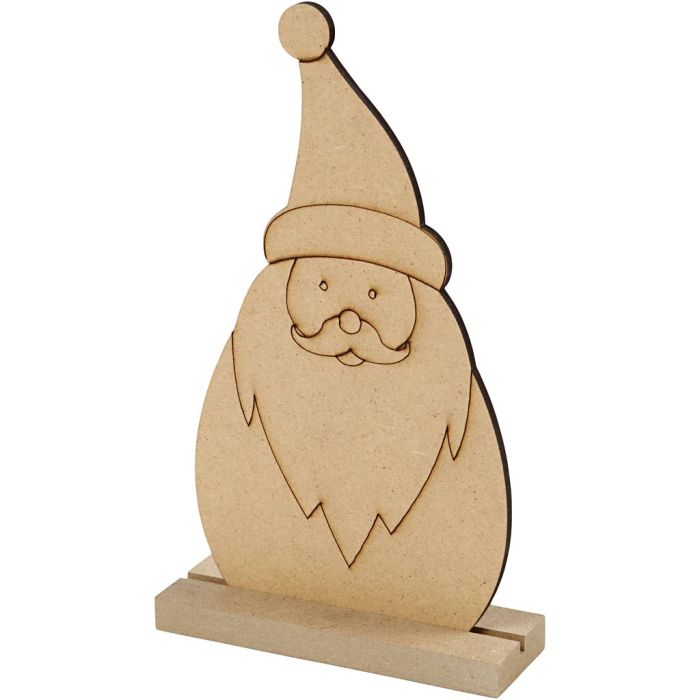 Weihnachtsfiguren, Nikolaus, H 15 cm, T 3 cm, B 9 cm, Dicke 3 mm, 1 Stk