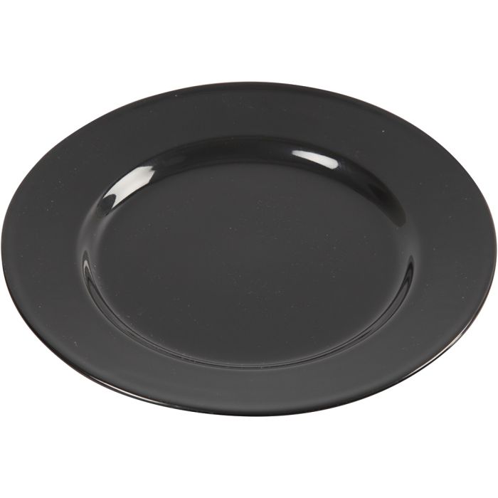 Beistellteller, D 19 cm, Schwarz, 6 Stk/ 1 Pck