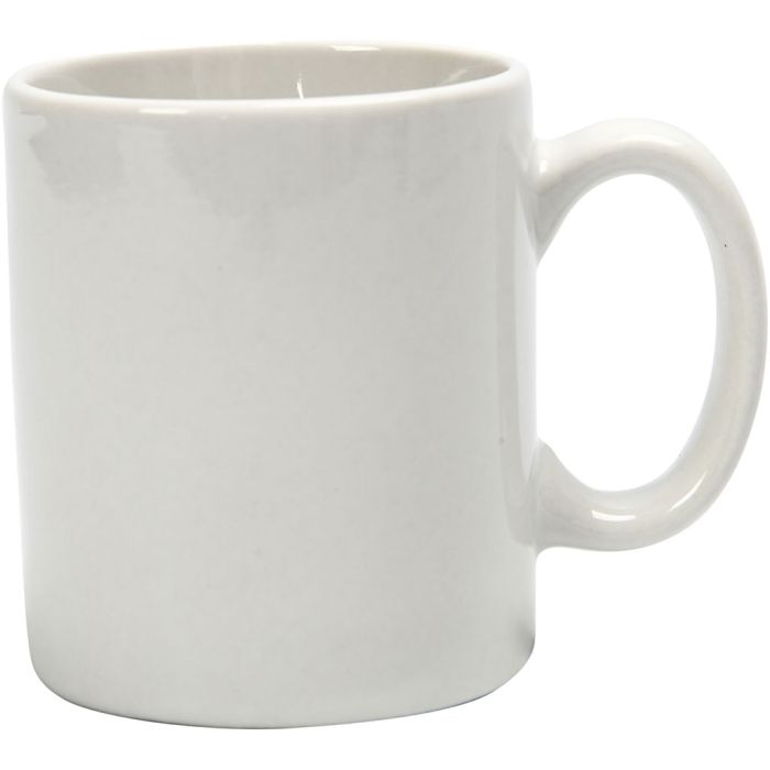 Tasse, H 7 cm, D 6 cm, 120 ml, Weiß, 1 Stk