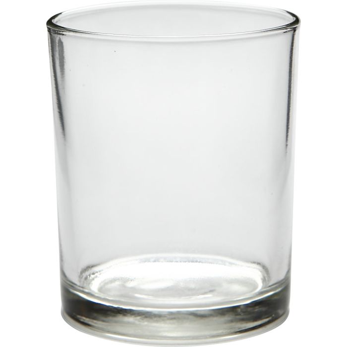Teelichtglas, H 8,3 cm, D 6,9 cm, 240 ml, 12 Stk/ 1 Pck