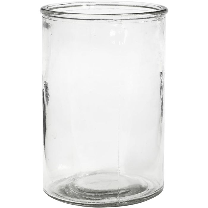 Kerzenglas, H 14,5 cm, D 10 cm, 6 Stk/ 1 Pck