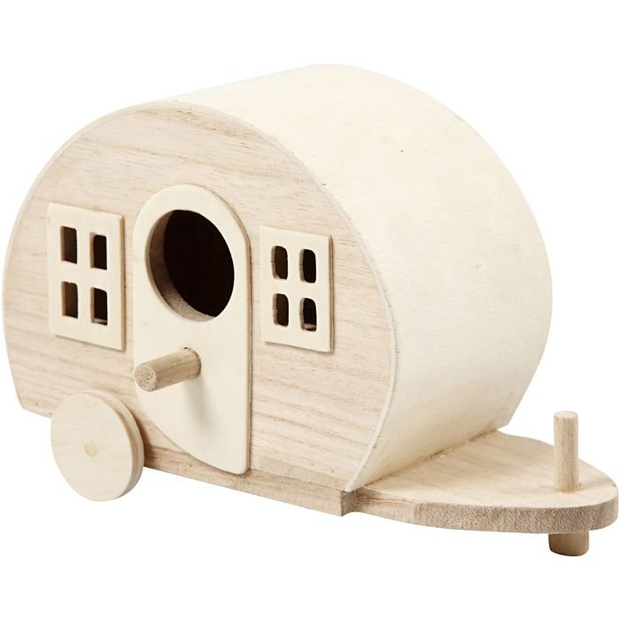 Campingwagen, Größe 18x8x11 cm, Natur, 1 Stk