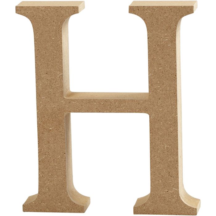 Buchstabe, H, H 8 cm, Dicke 1,5 cm, 1 Stk