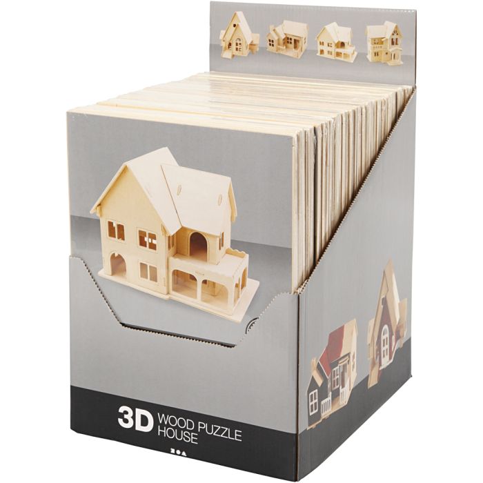 3D-Figuren zum Zusammensetzen, Natur, 24 Stk/ 1 Pck