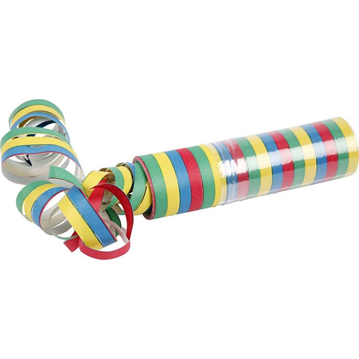 Luftschlangen, Sortierte Farben, 10 Rolle/ 1 Pck