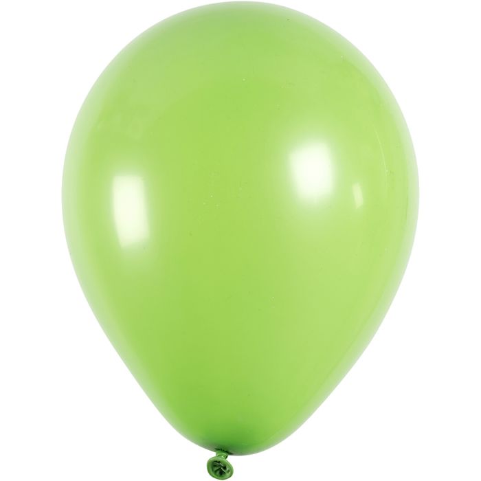 Ballons, D 23 cm, rund, Grün, 10 Stk/ 1 Pck