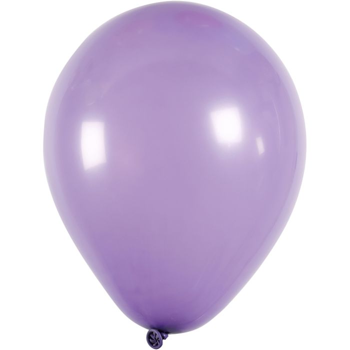 Ballons, D 23 cm, rund, Flieder, 10 Stk/ 1 Pck