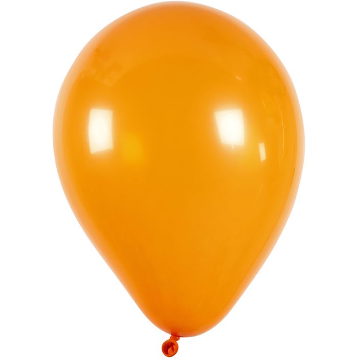 Ballons, D 23 cm, rund, Orange, 10 Stk/ 1 Pck