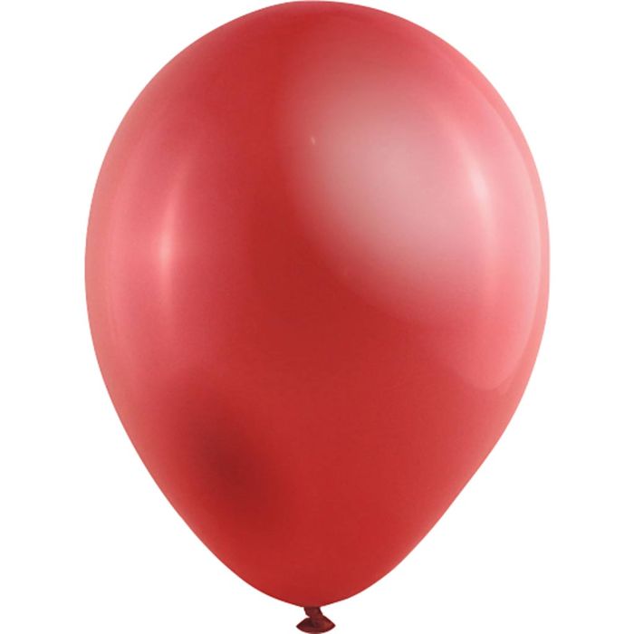 Ballons, Größe 23 cm, rund, Metallic-Rot, 8 Stk/ 1 Pck