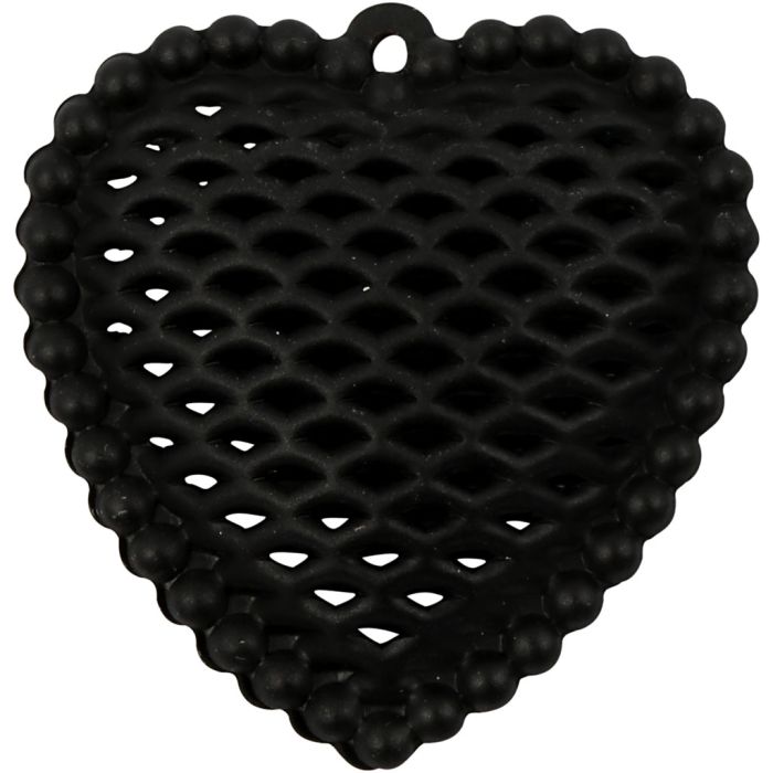 Herz, 28x29 mm, 1 mm, Schwarz, 1 Stk