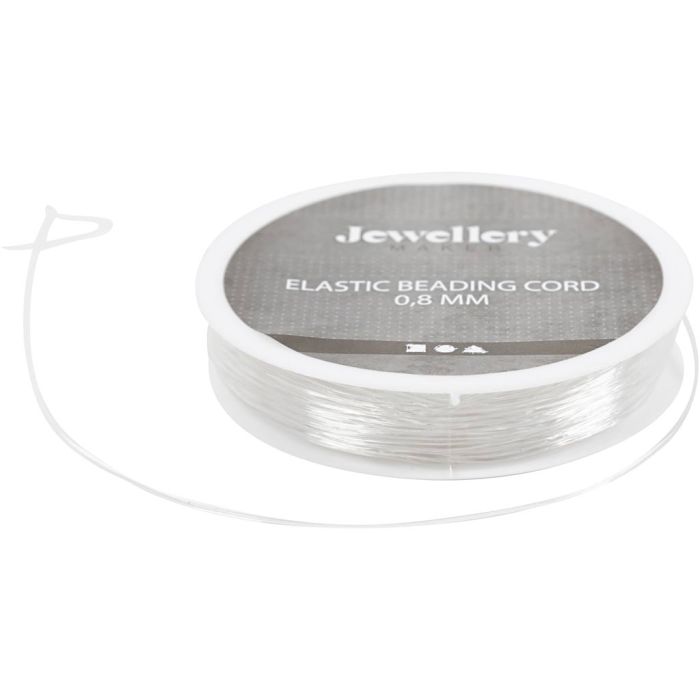 Elastische Schnur, rund, Dicke 0,8 mm, 10 m/ 1 Rolle