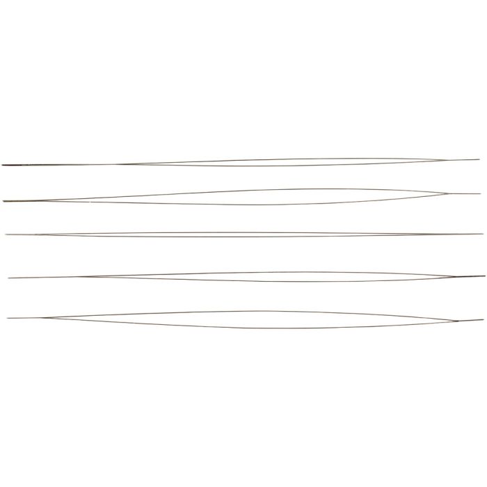 Perlennadel, L 12 cm, Dicke 0,25 mm, 5 Stk/ 1 Pck