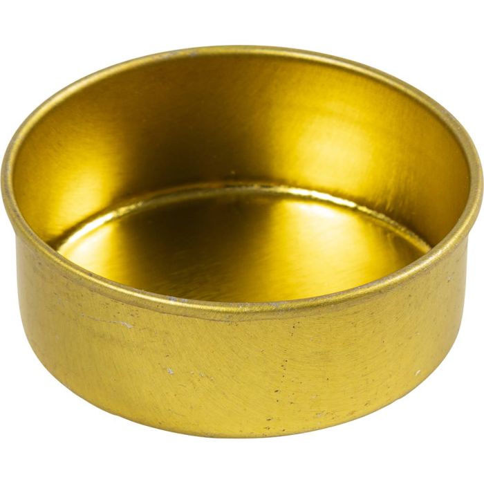 Kerzenmanschetten, Größe 15 mm, Lochgröße 44 mm, Messing, 12 Stk/ 1 Pck