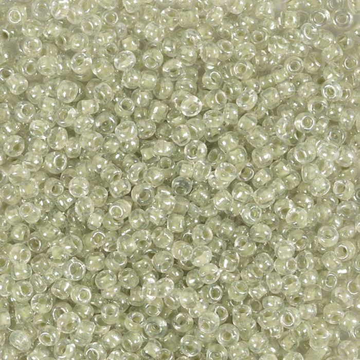 Rocaille-Perlen, Nr. 15/0, D 1.7 mm, Lochgröße 0,5-0,8 mm, Perlmutt, 25 g/ 1 Pck