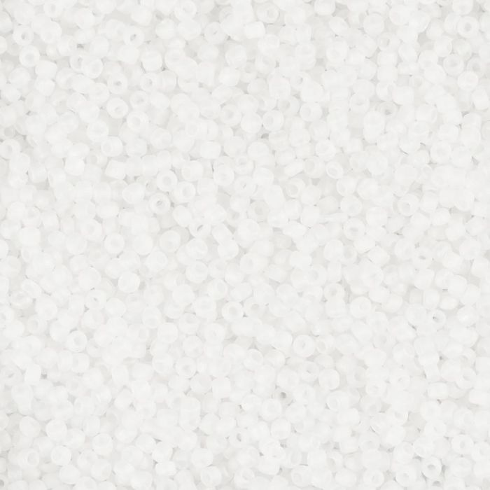 Rocaille-Perlen, Nr. 15/0, D 1.7 mm, Lochgröße 0,5-0,8 mm, Kristall, 25 g/ 1 Pck