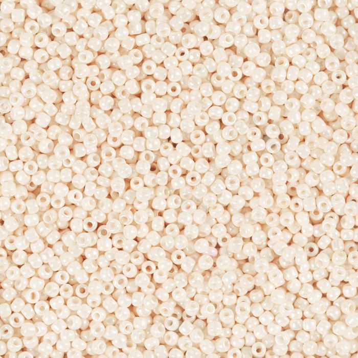 Rocaille-Perlen, Nr. 15/0, D 1.7 mm, Lochgröße 0,5-0,8 mm, matt frozen, Rosa, 25 g/ 1 Pck