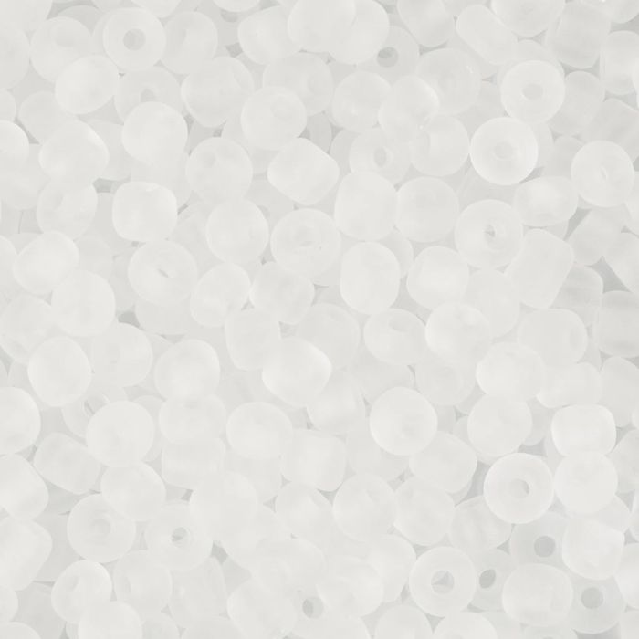 Rocaille-Perlen, Nr. 6/0, D 4 mm, Lochgröße 0,9-1,2 mm, Weiß, 25 g/ 1 Pck