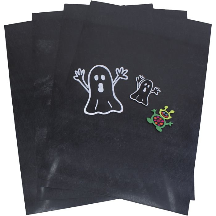 Plastikschrumpfplatten, A4, Schwarz, 5x10 Bl./ 1 Pck