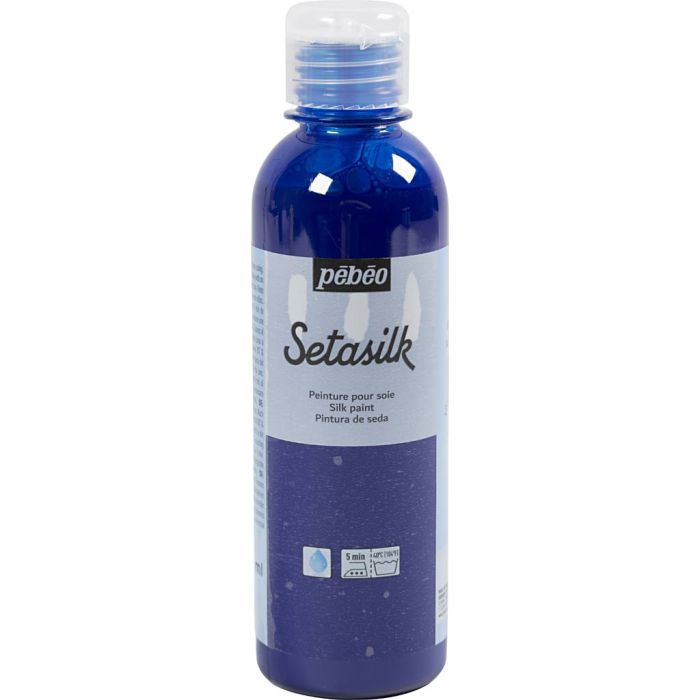 Textil Silk Farbe, Königsblau, 250 ml/ 1 Fl.