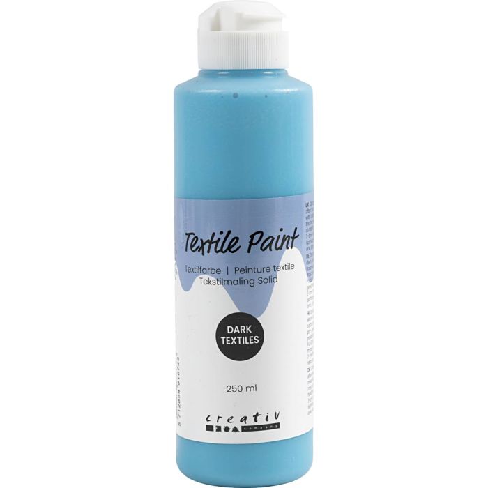 Textilfarbe, Deckend, Türkisblau, 250 ml/ 1 Fl.