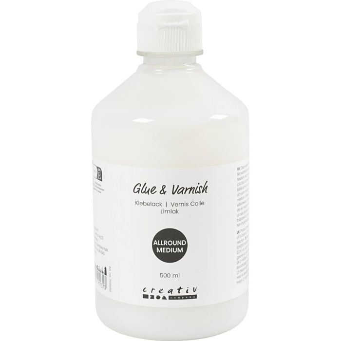 Klebelack, Glänzend, 500 ml/ 1 Fl.