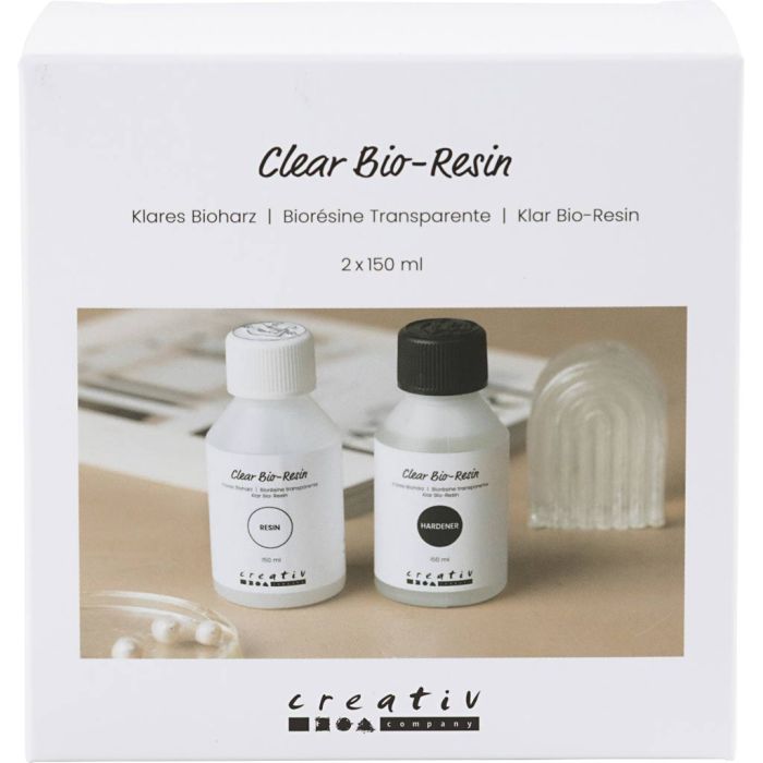 Klares Bioharz, Transparent, 2x150 ml/ 1 Pck