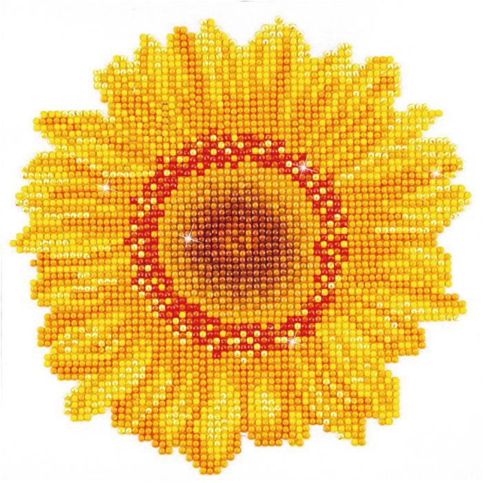 Diamond Dotz, Sonnenblume Happy Day, Größe 20x20 cm, 1 Pck