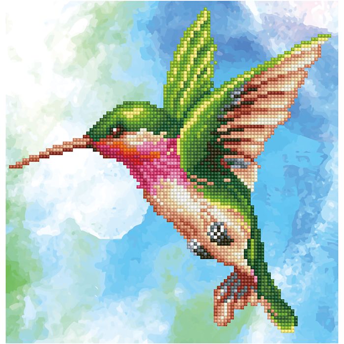 Diamond Dotz, Magie mit Kolibri, Größe 28x35,5 cm, 1 Pck