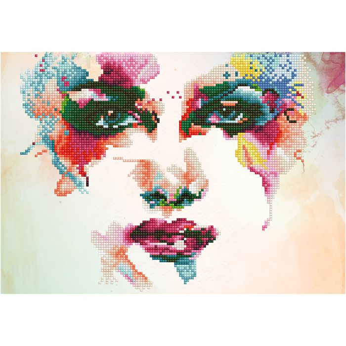 Diamond Dotz, Regenbogen-Traum, Größe 31x41 cm, 1 Pck