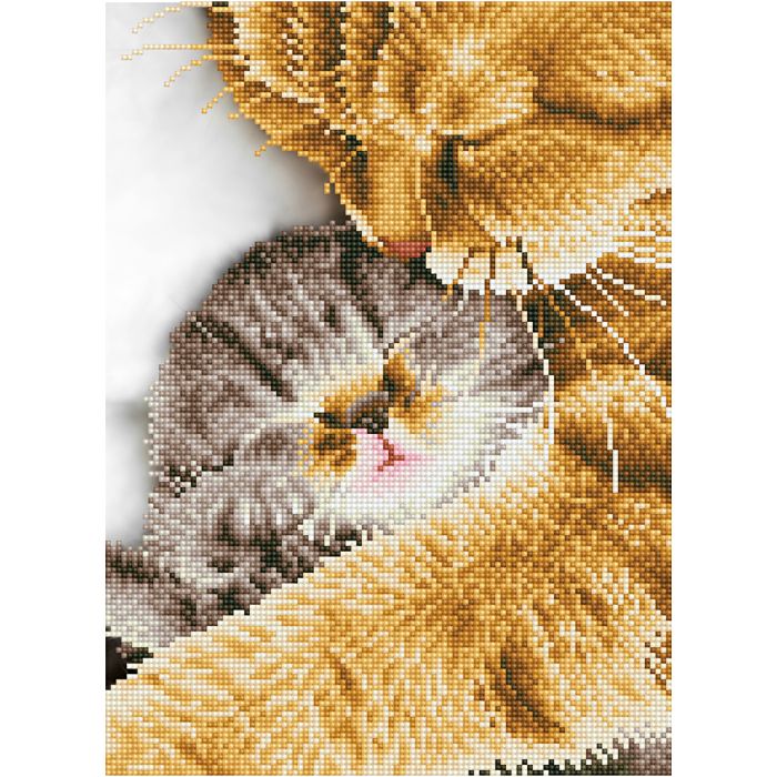 Diamond Dotz, Schmusekätzchen, Größe 35,5x45,7 cm, 1 Pck