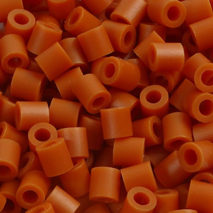 Bügelperlen, Größe 5x5 mm, Lochgröße 2,5 mm, medium, Rotbraun (32254), 1100 Stk/ 1 Pck
