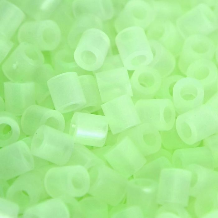 Bügelperlen, Größe 5x5 mm, Lochgröße 2,5 mm, medium, Fluoreszierend  , 1100 Stk/ 1 Pck