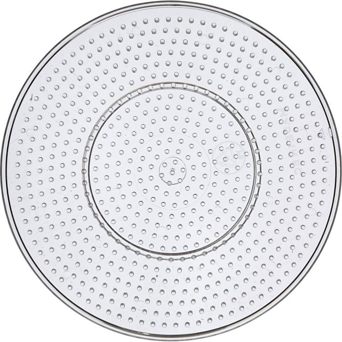 Steckplatten, großes Rund, Größe 15 cm, medium, Transparent, 1 Stk