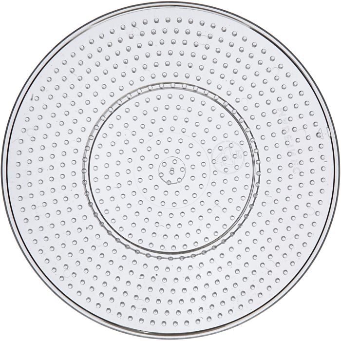 Steckplatten, großes Rund, D 15 cm, medium, Transparent, 1 Stk