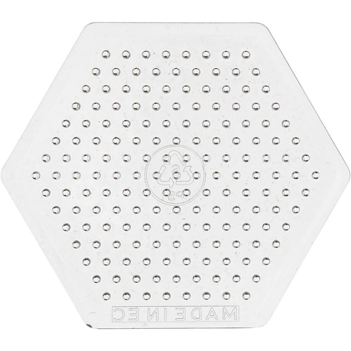Steckplatten, Größe 7 cm, medium, Transparent, 1 Stk
