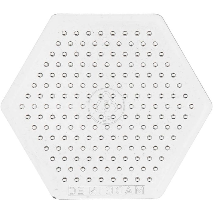 Steckplatten, kleines Sechseck, Größe 7 cm, medium, 10 Stk/ 1 Pck