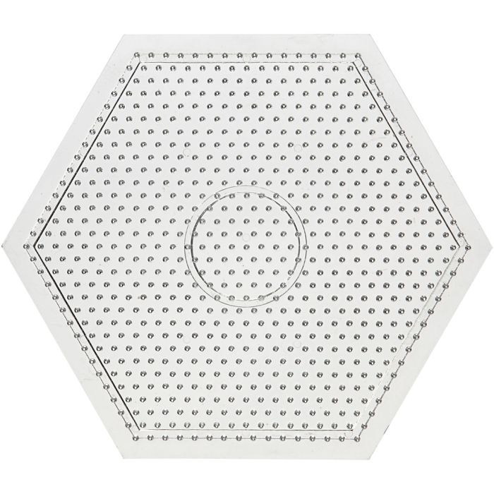Steckplatten, großes Sechseck, Größe 15x15 cm, medium, 10 Stk/ 1 Pck