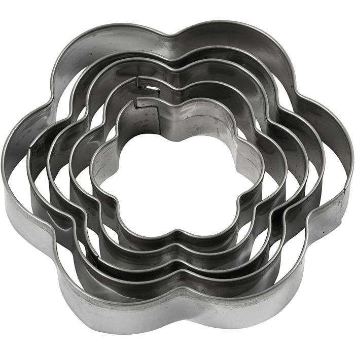 Ausstechformen, Blume, Größe 8 cm, 5 Stk/ 1 Pck