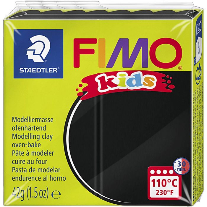 FIMO® Kids Clay, Schwarz, 42 g/ 1 Pck