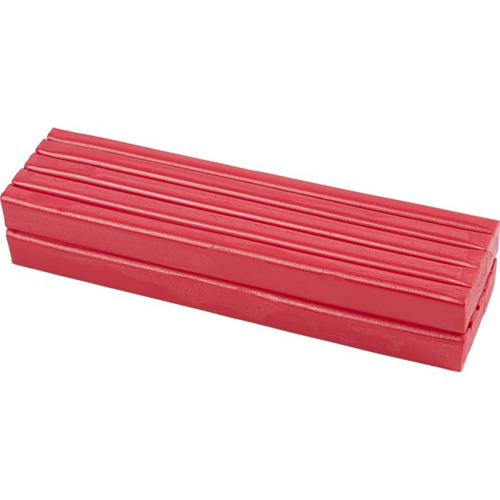 Knetmasse, Größe 13x6x4 cm, Rot, 500 g/ 1 Pck