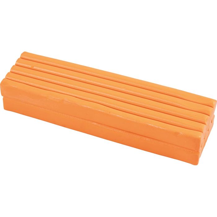 Knetmasse, Größe 13x6x4 cm, Orange, 500 g/ 1 Pck