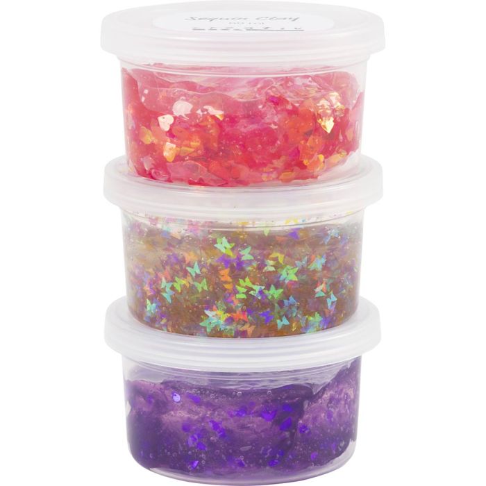 Sequin Clay, Harmonie in Lila-Pink, 3x60 g/ 1 Pck