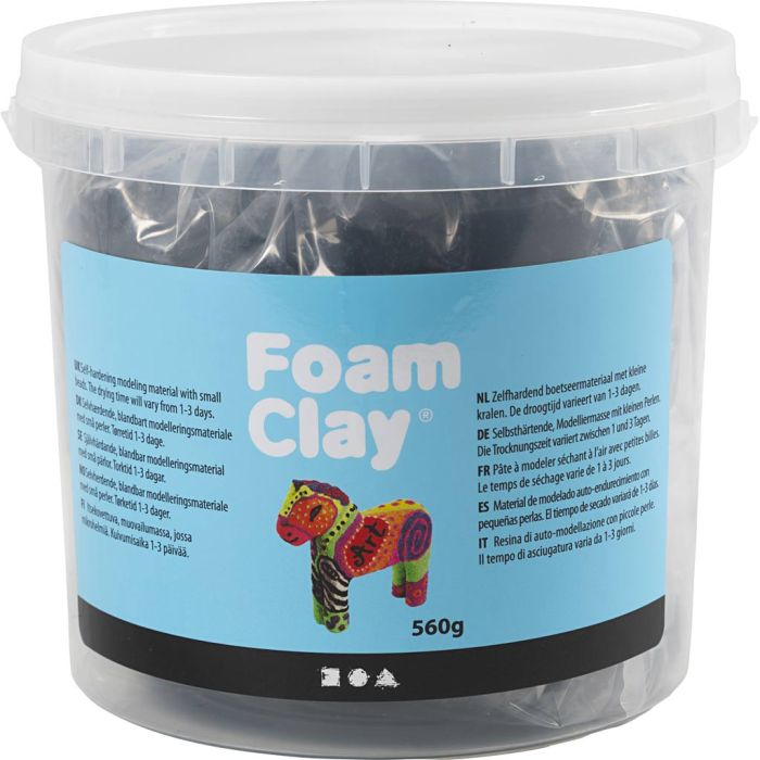 Foam Clay® , Schwarz, 560 g/ 1 Eimer